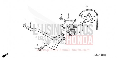 COMMANDE INJECTION D'AIR SOUPAPE VT750C21 de 2001